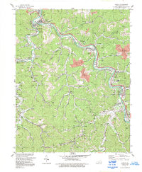 preview thumbnail of historical topo map of Floyd County, KY in 1992