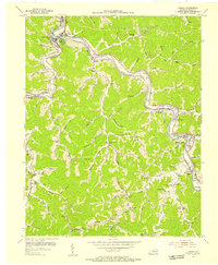 preview thumbnail of historical topo map of Floyd County, KY in 1954