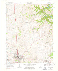 Download a high-resolution, GPS-compatible USGS topo map for Harrodsburg, KY (1978 edition)