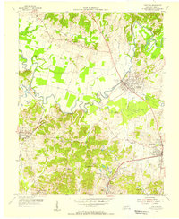 1954 Map of Hartford, 1956 Print