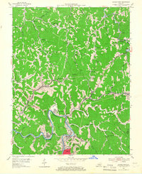 1954 Map of Hazard North, 1966 Print