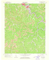 preview thumbnail of historical topo map of Perry County, KY in 1972