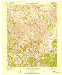 Download a high-resolution, GPS-compatible USGS topo map for Hedges, KY (1954 edition)