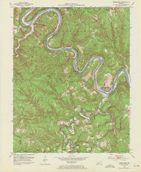 Download a high-resolution, GPS-compatible USGS topo map for Heidelberg, KY (1971 edition)
