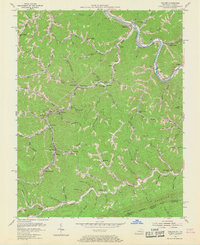 preview thumbnail of historical topo map of Pike County, KY in 1954