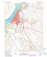 Download a high-resolution, GPS-compatible USGS topo map for Henderson, KY (1989 edition)