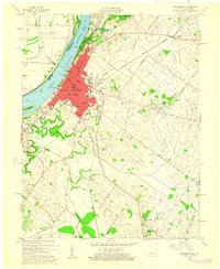 1959 Map of Henderson, 1960 Print