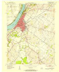 1952 Map of Henderson, 1953 Print