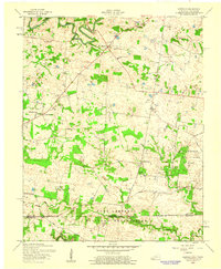 preview thumbnail of historical topo map of Christian County, KY in 1957