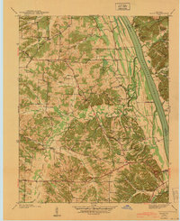 preview thumbnail of historical topo map of Marshall County, KY in 1940