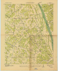 preview thumbnail of historical topo map of Marshall County, KY in 1936