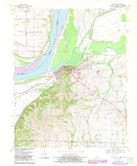 preview thumbnail of historical topo map of Hickman, KY in 1970