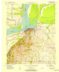 1951 Map of Hickman, KY, 1953 Print