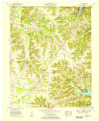 preview thumbnail of historical topo map of Calloway County, KY in 1955