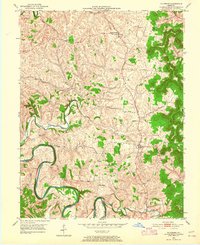 Download a high-resolution, GPS-compatible USGS topo map for Hillsboro, KY (1965 edition)