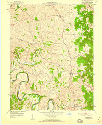 Download a high-resolution, GPS-compatible USGS topo map for Hillsboro, KY (1959 edition)