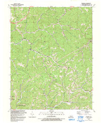 preview thumbnail of historical topo map of Hindman, KY in 1992