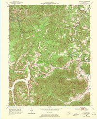 preview thumbnail of historical topo map of McCreary County, KY in 1952