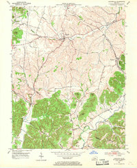 Download a high-resolution, GPS-compatible USGS topo map for Hustonville, KY (1969 edition)
