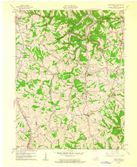 1961 Map of Independence, KY, 1962 Print