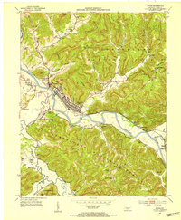 1952 Map of Irvine, 1954 Print