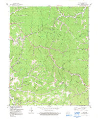 Download a high-resolution, GPS-compatible USGS topo map for Ivyton, KY (1992 edition)