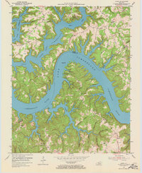 preview thumbnail of historical topo map of Wayne County, KY in 1954