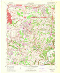 preview thumbnail of historical topo map of Jeffersontown, KY in 1964