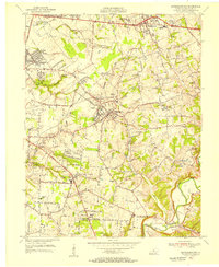 1955 Map of Jeffersontown, 1956 Print