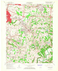 Download a high-resolution, GPS-compatible USGS topo map for Jeffersontown, KY (1967 edition)
