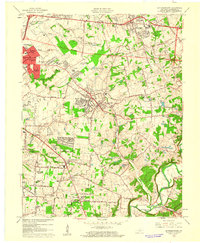 1960 Map of Jeffersontown, 1961 Print