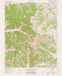 preview thumbnail of historical topo map of Trigg County, KY in 1957