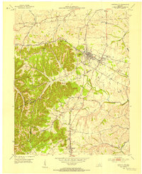 1952 Map of Junction City, 1954 Print