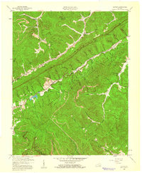preview thumbnail of historical topo map of Bell County, KY in 1959