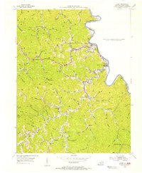 Download a high-resolution, GPS-compatible USGS topo map for Kermit, KY (1955 edition)