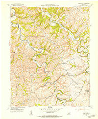 Download a high-resolution, GPS-compatible USGS topo map for Kirksville, KY (1953 edition)