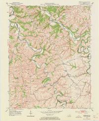 Download a high-resolution, GPS-compatible USGS topo map for Kirksville, KY (1973 edition)