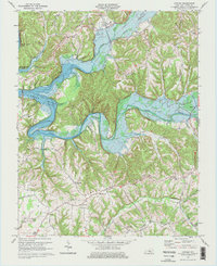 Download a high-resolution, GPS-compatible USGS topo map for Knifley, KY (1976 edition)