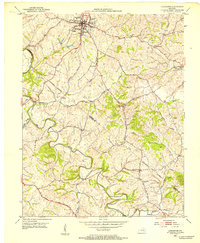 Download a high-resolution, GPS-compatible USGS topo map for Lancaster, KY (1953 edition)