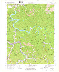 preview thumbnail of historical topo map of Floyd County, KY in 1978