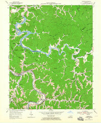 Download a high-resolution, GPS-compatible USGS topo map for Lancer, KY (1965 edition)