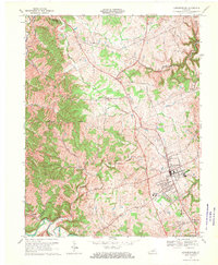 preview thumbnail of historical topo map of Lawrenceburg, KY in 1967