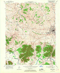 preview thumbnail of historical topo map of Marion County, KY in 1953
