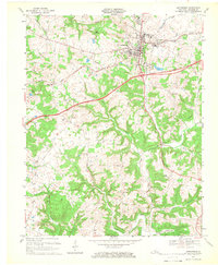 preview thumbnail of historical topo map of Leitchfield, KY in 1967