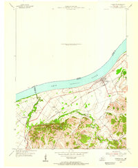 Download a high-resolution, GPS-compatible USGS topo map for Lewisport, KY (1955 edition)