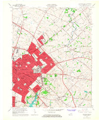 1965 Map of Lexington, KY, 1967 Print
