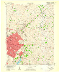 1959 Map of Lexington, KY, 1960 Print