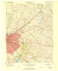 1950 Map of Lexington East, 1952 Print