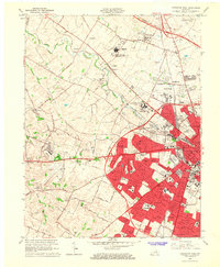 Download a high-resolution, GPS-compatible USGS topo map for Lexington West, KY (1967 edition)