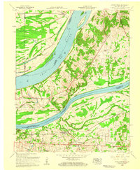 preview thumbnail of historical topo map of Livingston County, KY in 1958